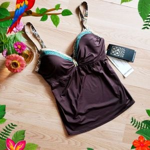 Gorgeous Coco Reef  Tankini NWT 32/34DD